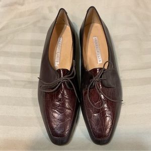 Perry Ellis Brown Leather Loafers 6B